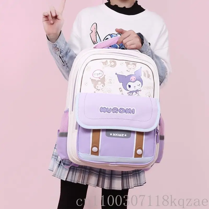  Backpack Kuromi Anime Large Capacity Student School Bag for Children Boys and Girls Cute Cartoon