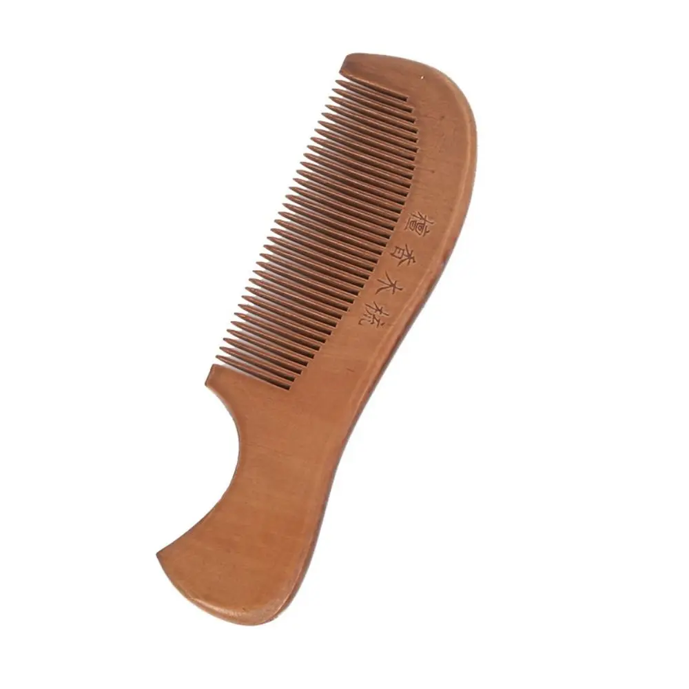 Wood Wooden Scalp Combs Coarse Tooth Anti-Static Head Acupuncture Point Massage Comb Carve Designs Traditional