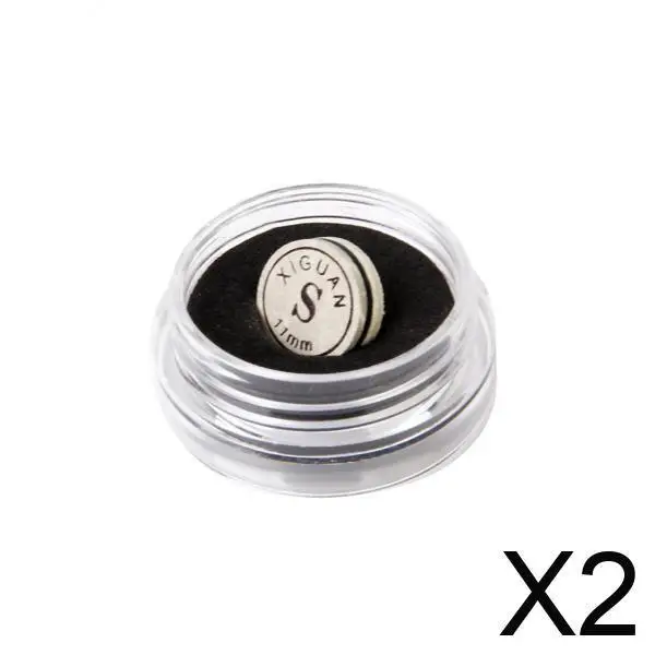 

2x1 шт., 11 мм, наконечник кия для снукера, искусственная кожа, влагостойкая коробка, клей на скорость S