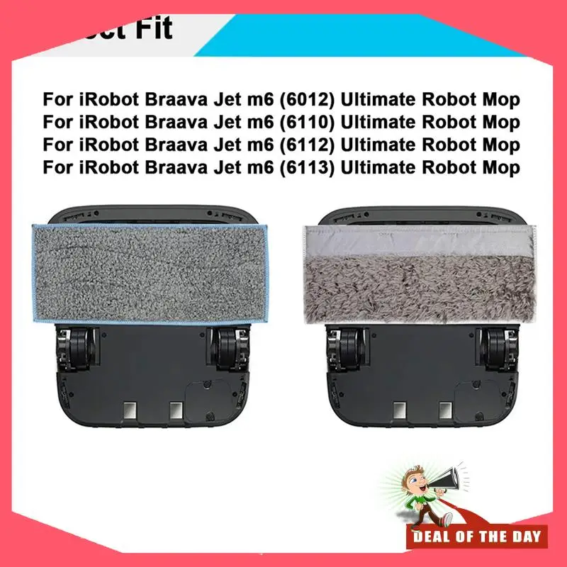 تسليم 24 ساعة وسادات الممسحة الرطبة والجافة وقطع غيار إطارات العجلات البديلة لـ Irobot Braava Jet M6 (6110) (6012) (6112) (6113) U