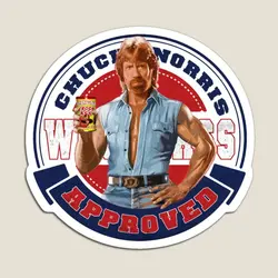 Whoop Ass Chuck Norris Approved  Magnet for Fridge Organizer Funny  Toy Children Cute Colorful Stickers Magnetic Kids Home