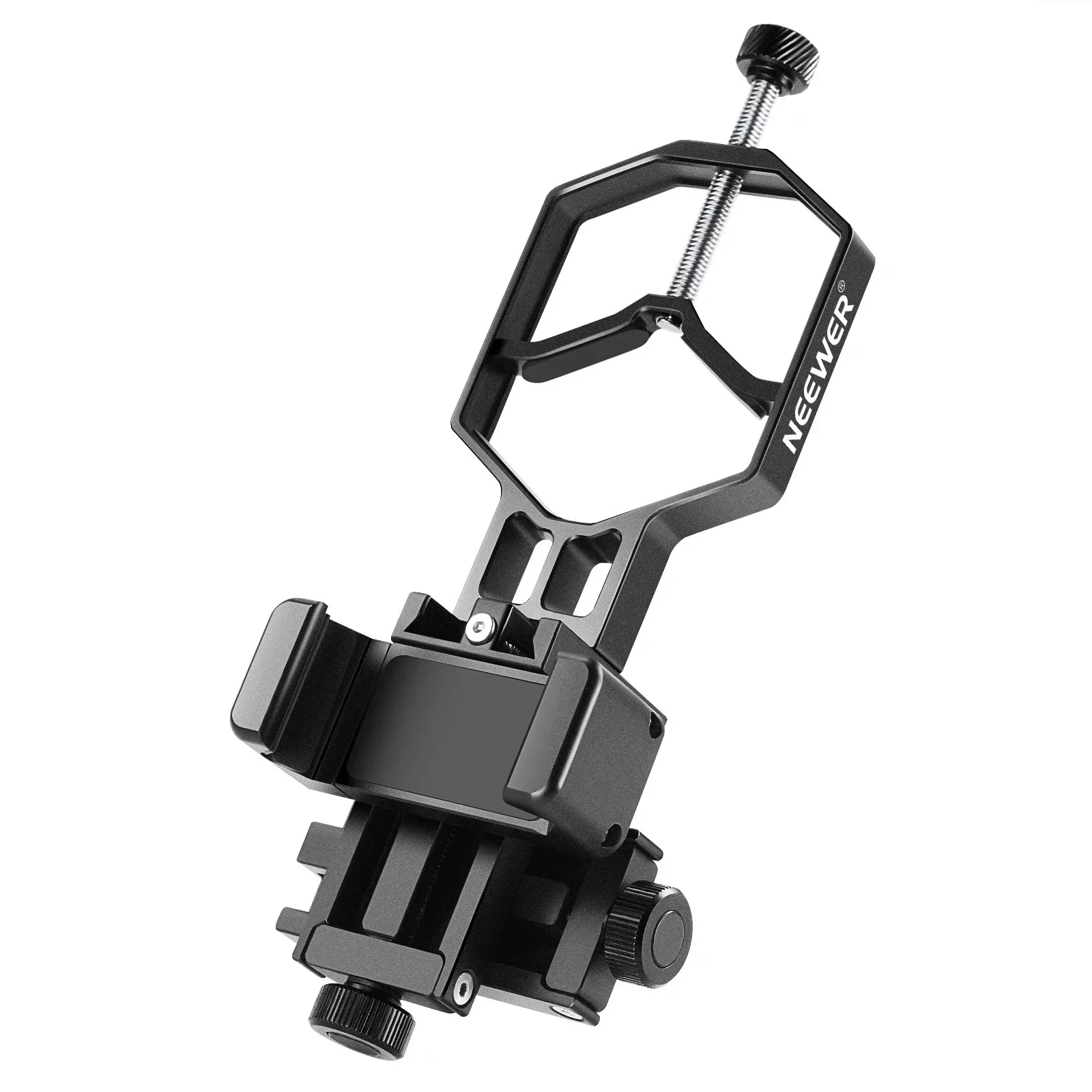 

NEEWER 3 Axis Telescope Phone Adapter Metal Shake Adjustable Spotting Scope Phone Mount Holder for Binocular Monocular