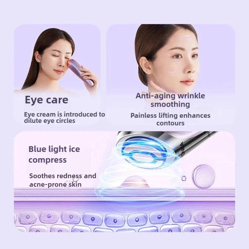 Porta EMS Fa EMS Face Lift Skin Tightening Machine 6 in 1 LED Facial Neck Firming Massager Face Firming Slimming Skin Care Tools