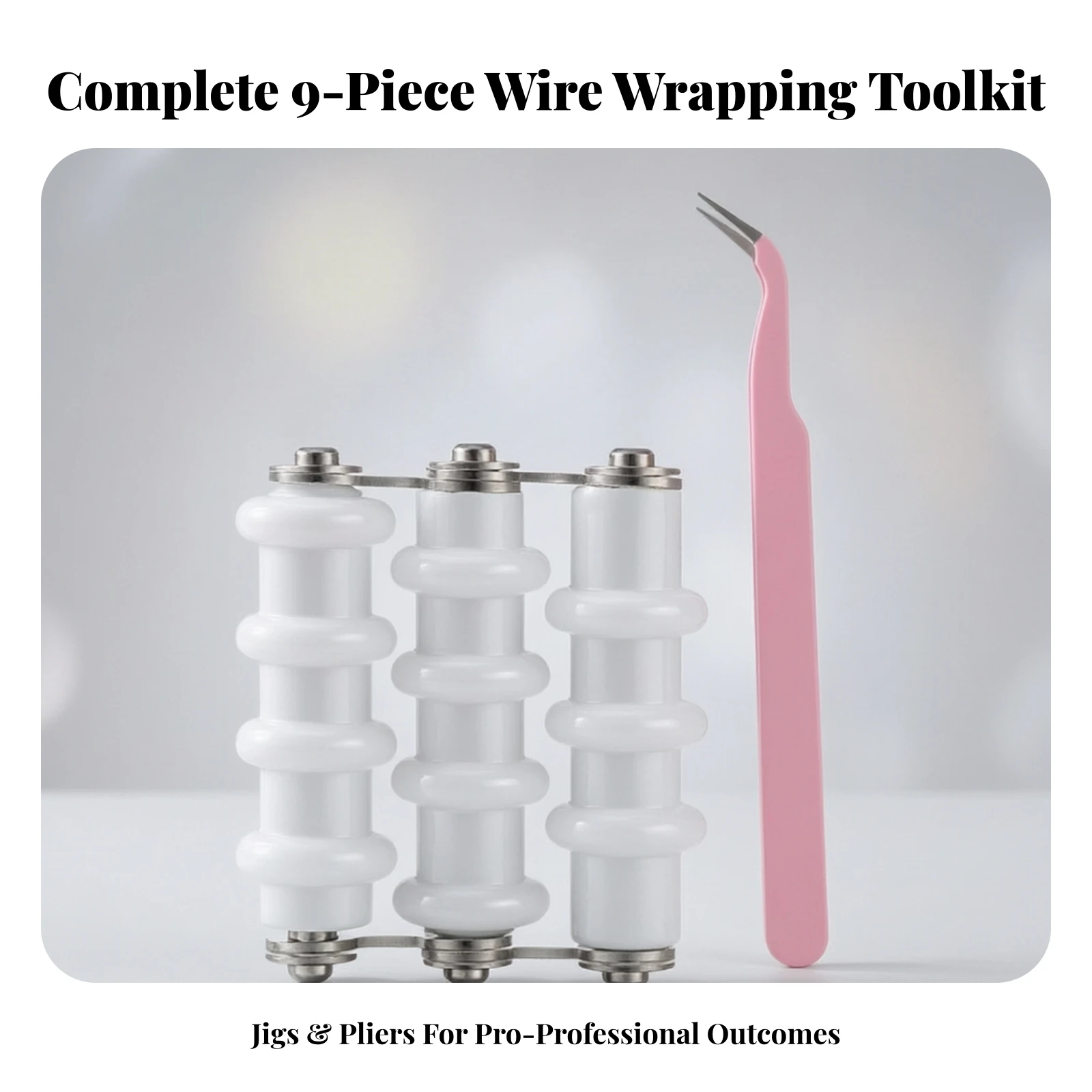 2 Pieces Wire Straightener Tool Set Smooth Wire Straightener Tool Angled Pick Labor-Saving Ergonomic for Crafters, DIY Crafts