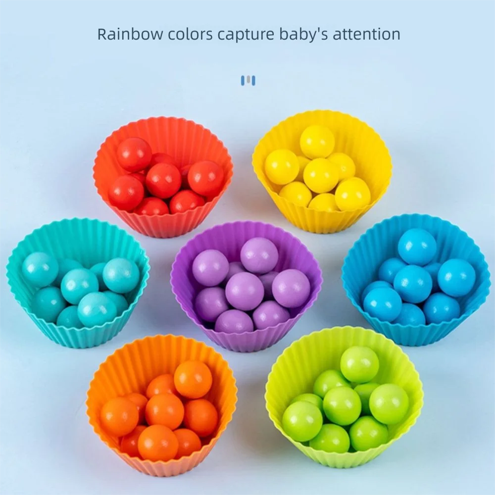 Wooden Montessori Arithmetic Math Toy Fine Motor Training Math Beads Counting Toy Baby Digital Cognitive Pairing Puzzle