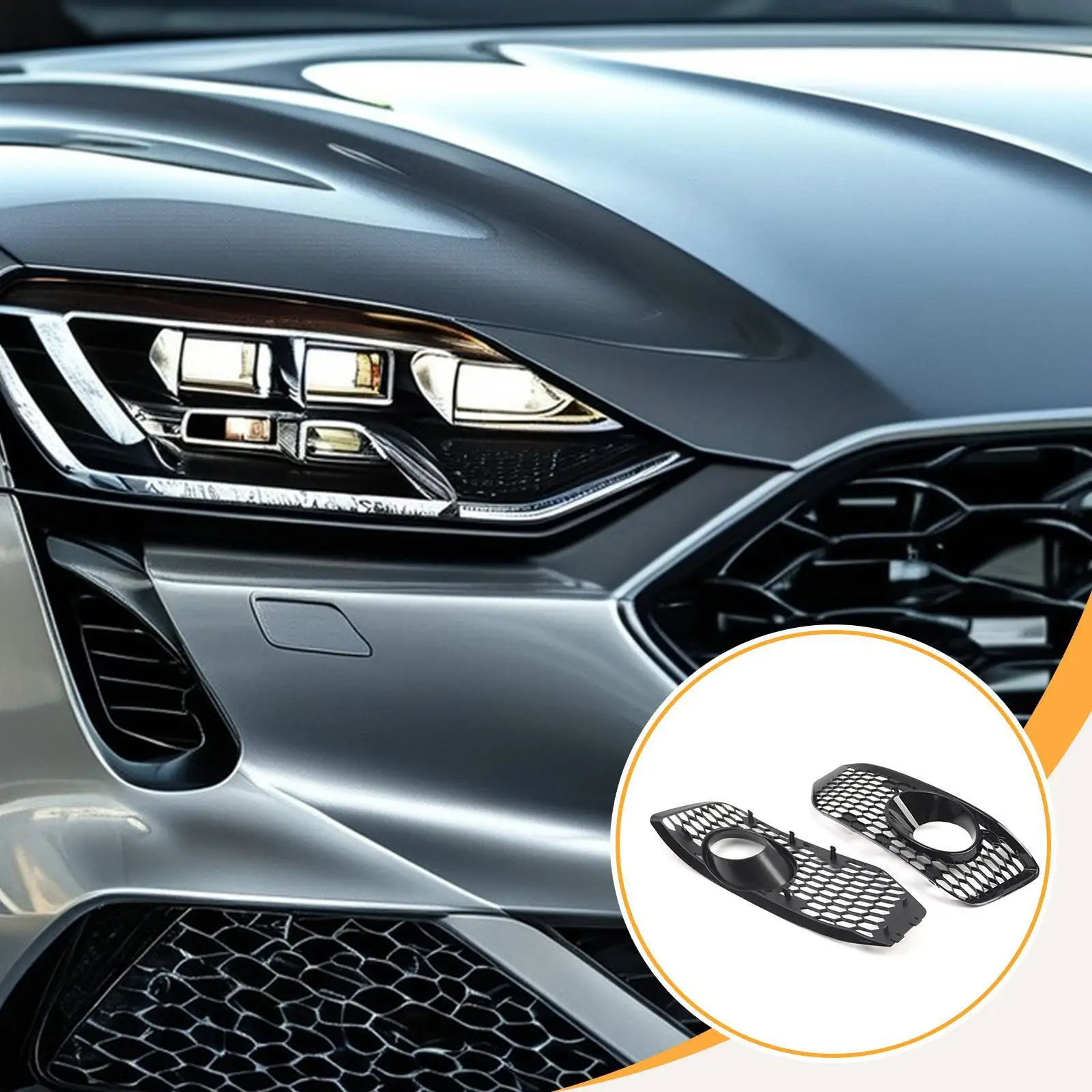 

Fog Light Trims Easy Install PP Material Front Accessories for VW T5.1 Sportline 2010-2015