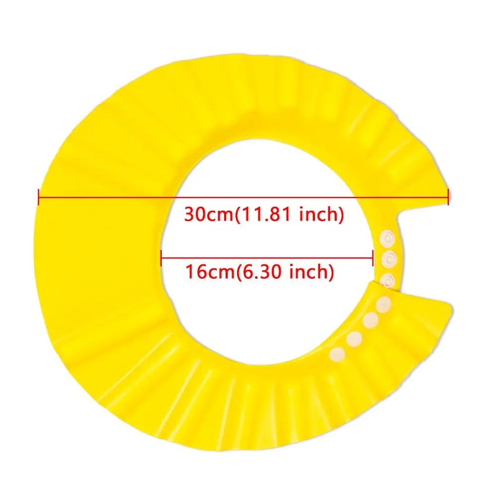 Modna ochrona uszu Regulowana przenośna ochrona oczu Czepki pod prysznic dla dzieci Szampon Kapelusz Mycie włosów Osłona do kąpieli