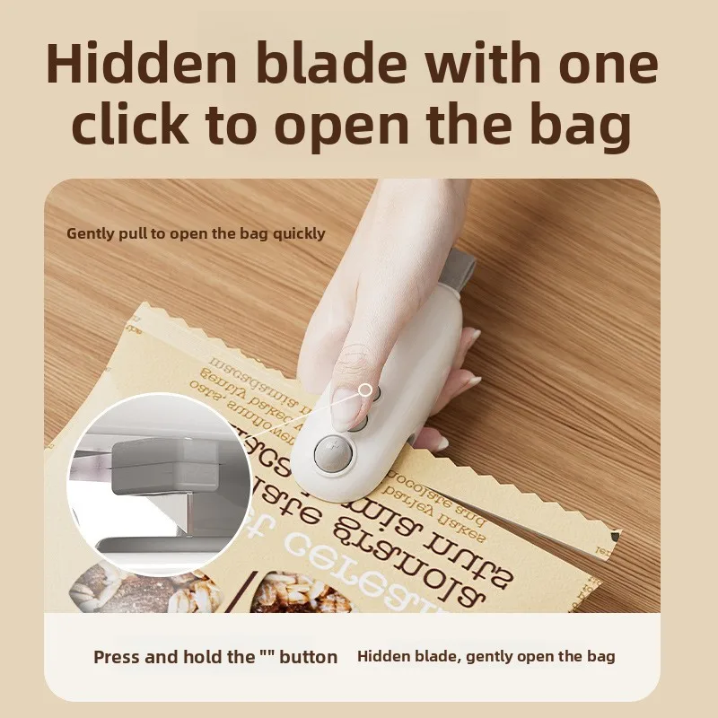 미니 푸드 실러 기계 휴대용 충전 스낵 실러 사용하기 쉬운 가정용 진공 실러