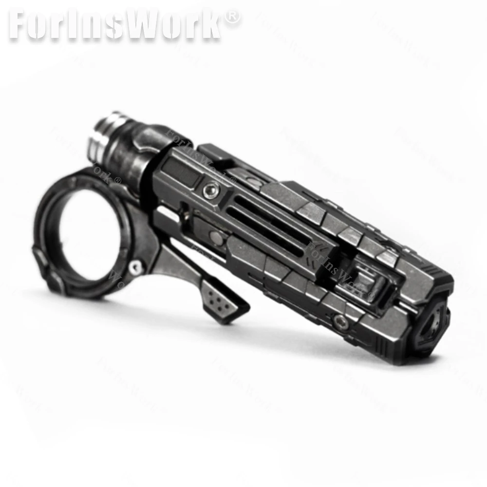 

ProxyEDC Iron Curtain Stainless Steel Impact Relief Push Slidermetal Finger Gyro Fidget Toy Office Toy Cyborg Soul Slider