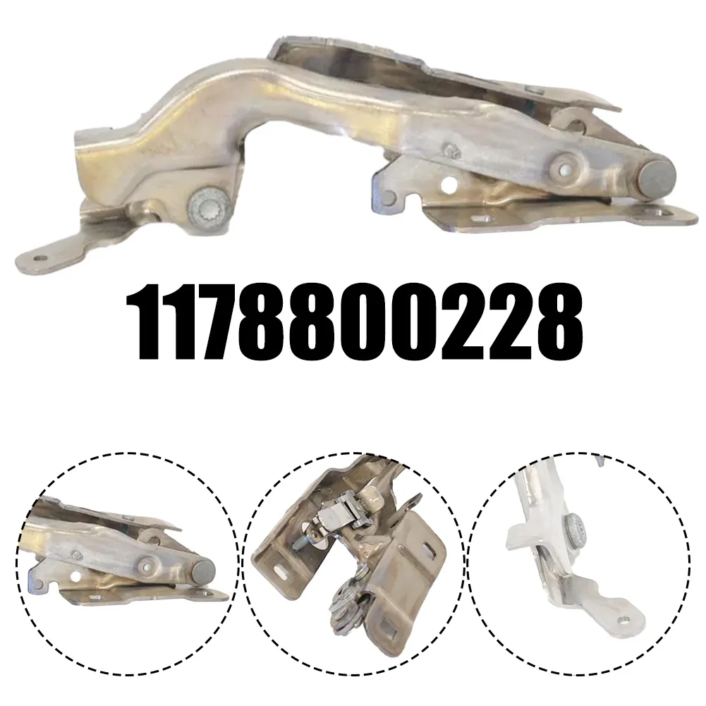 

​Front Right Hood Bonnet Hinge Metal Sliver For Mercedes For CLA W117 2013-2019 1178800228 Exterior Parts Trunk Lids Parts