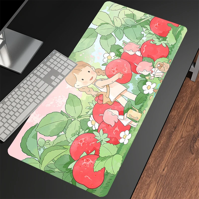 

Gamer Mousepad Plant Mouse Pad Large Mouse Mat Natural Rubber Desk Rug PC Desk Mats Design Mousepads 100x50cm