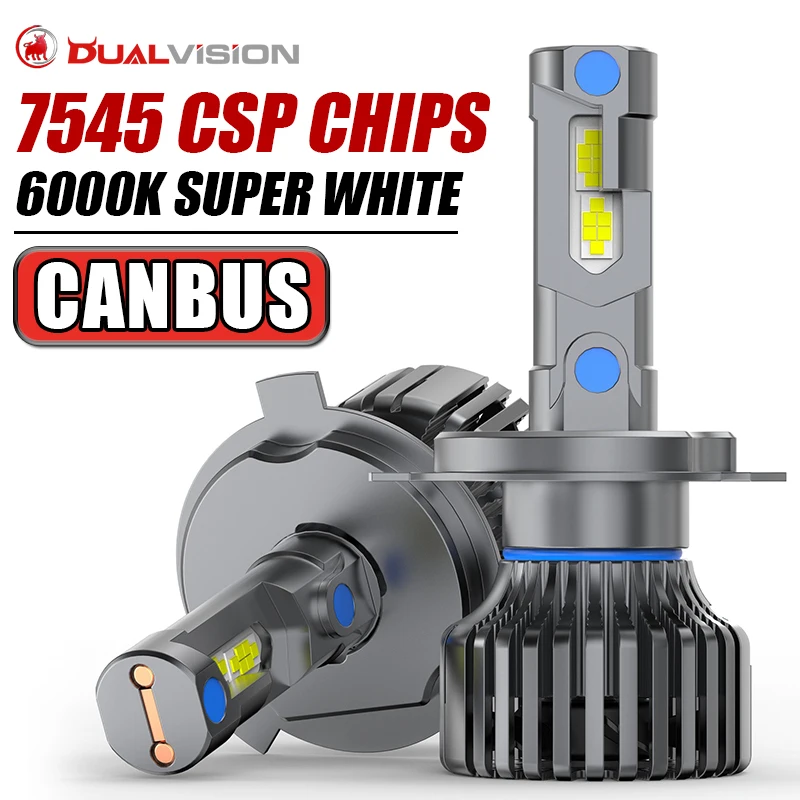 

Светодиодная фара Dualvision H7 H4 1000000LM 2000W Canbus H1 H8 H9 H11 9005 9006 HB3 HB4 9012 Дальний ближний свет 6000K Автоматическая лампа накаливания 12 В