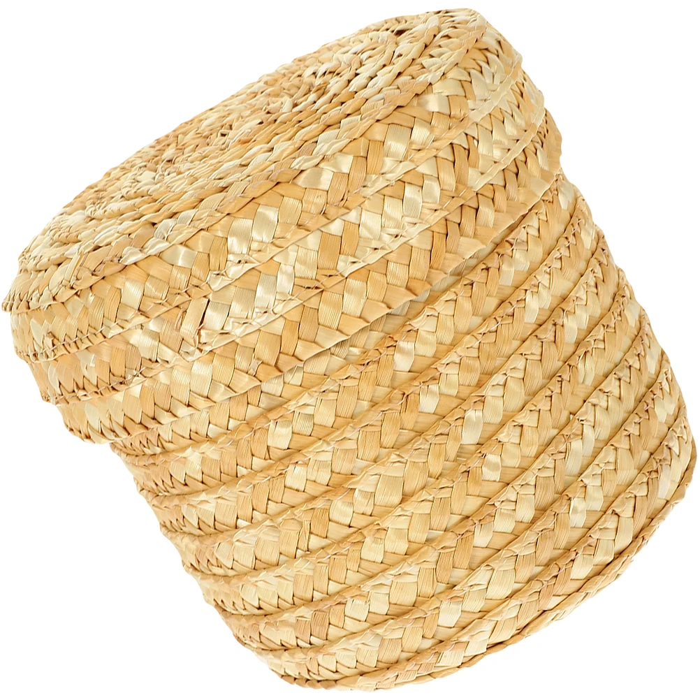 

Food Snack Storage Box Wicker Hamper Basket for Snacks Straw Pantry Baby Woven Baskets