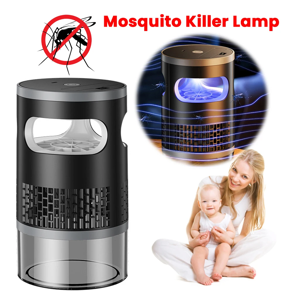 

Электрическая лампа от комаров со светодиодной подсветкой, автоматическая ловушка, беспроводная лампа для уничтожения комаров для кемпинга на открытом воздухе