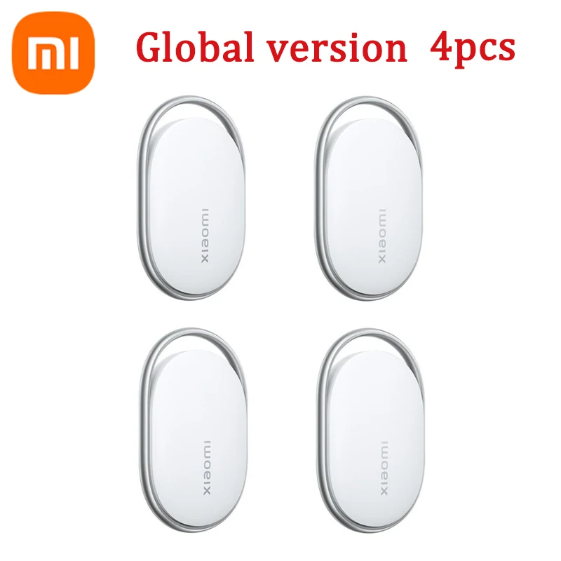 Global Version Xiaomi Tag Anti Lost Device 4pcs Bluetooth 5.4 IP67 Dust and Water Resistance Works with Find My Android Apple