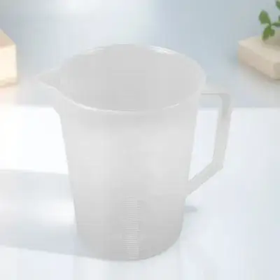 

3000Ml Plastic Graduated Pitcher Wide Mouth Measuring Lab Industrial Use Clear Markings Easy Pouring Chemical Resistant