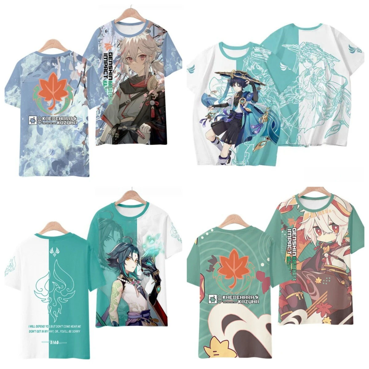 Genshin Impact Xiao / Scatter Soldier / Manyo 3D Printed Versatile T-Shirt for Adults and Children At Comic Con Events