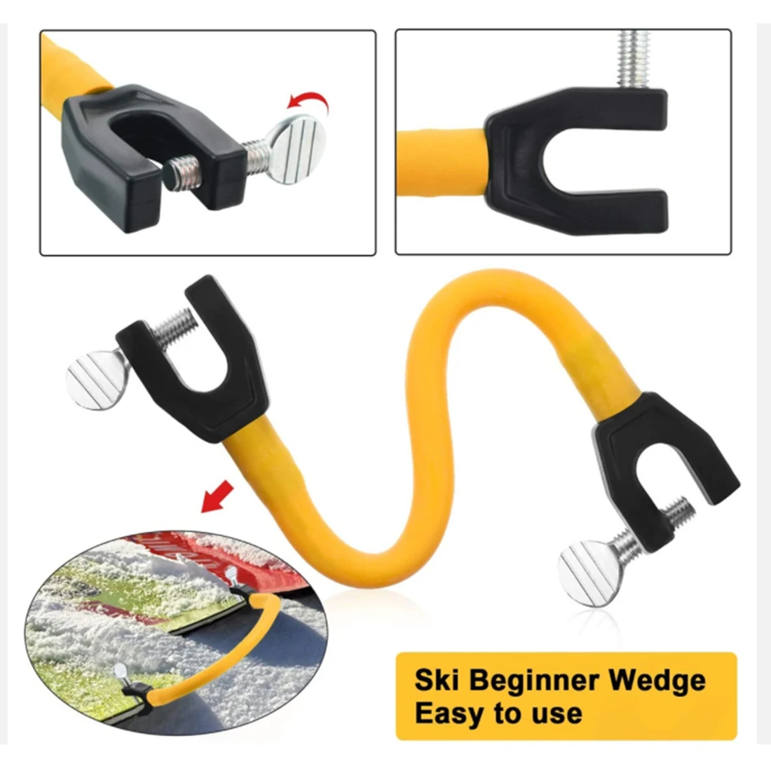 

B06C-4 шт., разъем для лыжных наконечников, тренажер для тренировок по лыжах, легкий клин, инструменты для тренировок по снегу и лыжах для начинающих, обучение катанию на лыжах