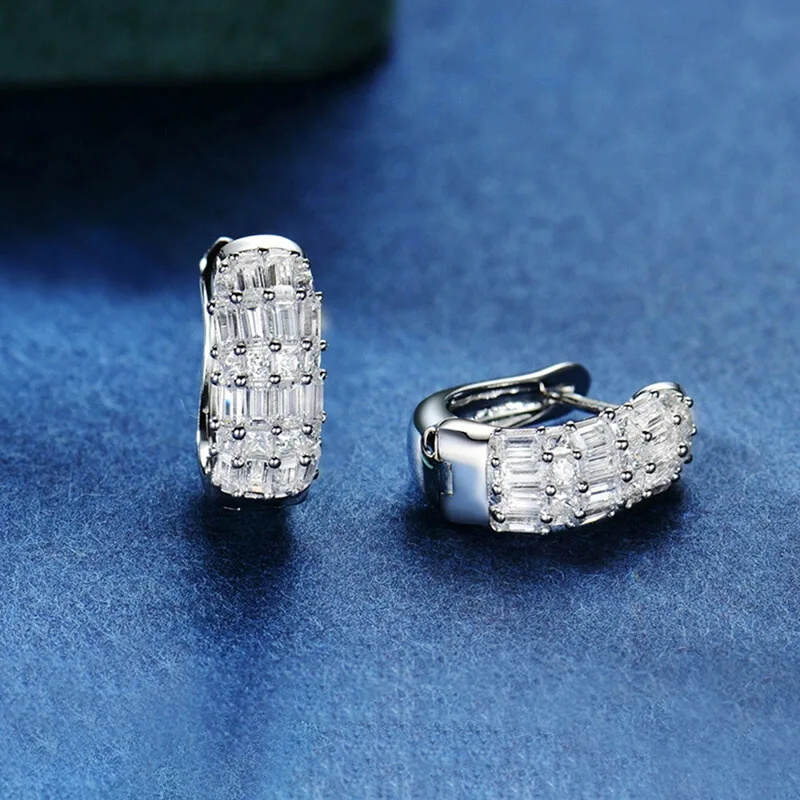 2026 New European and American New Opposite Sex Zircon Earrings with A Casual and High-end Feel, Exquisite and Versatile Jewelry