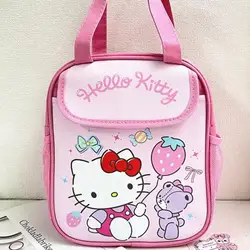 Hello Kitty Sanrio Kuromi High-Capacity Lunch Box Bag Portable Lovely Cartoon Lunch Box Portable Storage Bag Student Bag Gifts