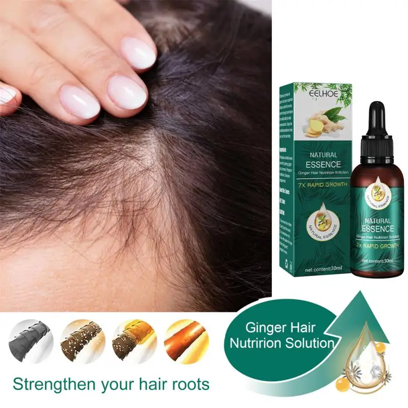 1/3/5PCS 30ml Ginger Hair Growth Essential Oil Natural Hair Scalp Prevent Hair Fast Growth Serum Oil Anti Hair Loss Product