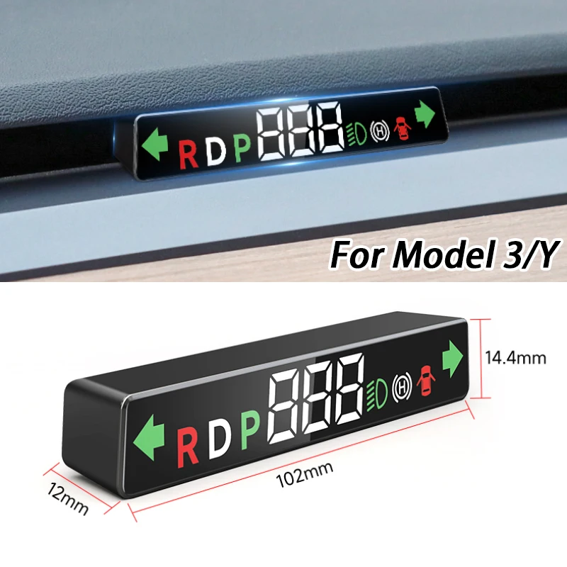 Auto OBD2 Head-Up Display Car Electronics HUD proiettore Display Smart Digital Car tachimetro accessori per Tesla Model 3 /Y