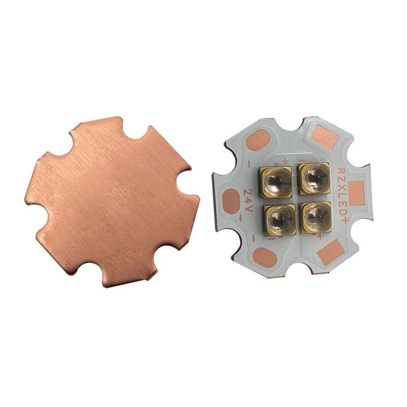 

UV-C 185nm 260nm 253.7nm 270nm 285nm 290NM 305nm 310NM 12w 24V With 20MM Star Copper LED Module