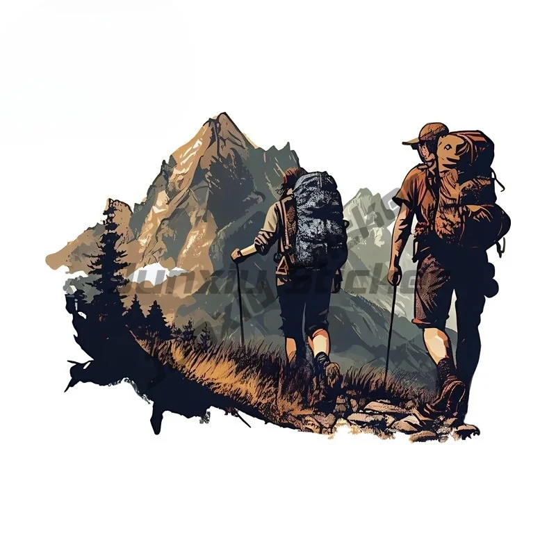 

Mountain Climbing Item Car Stickers Fashion Cartoon Graffiti Design Decals Scratch-Proof High Quality Exterior Decor