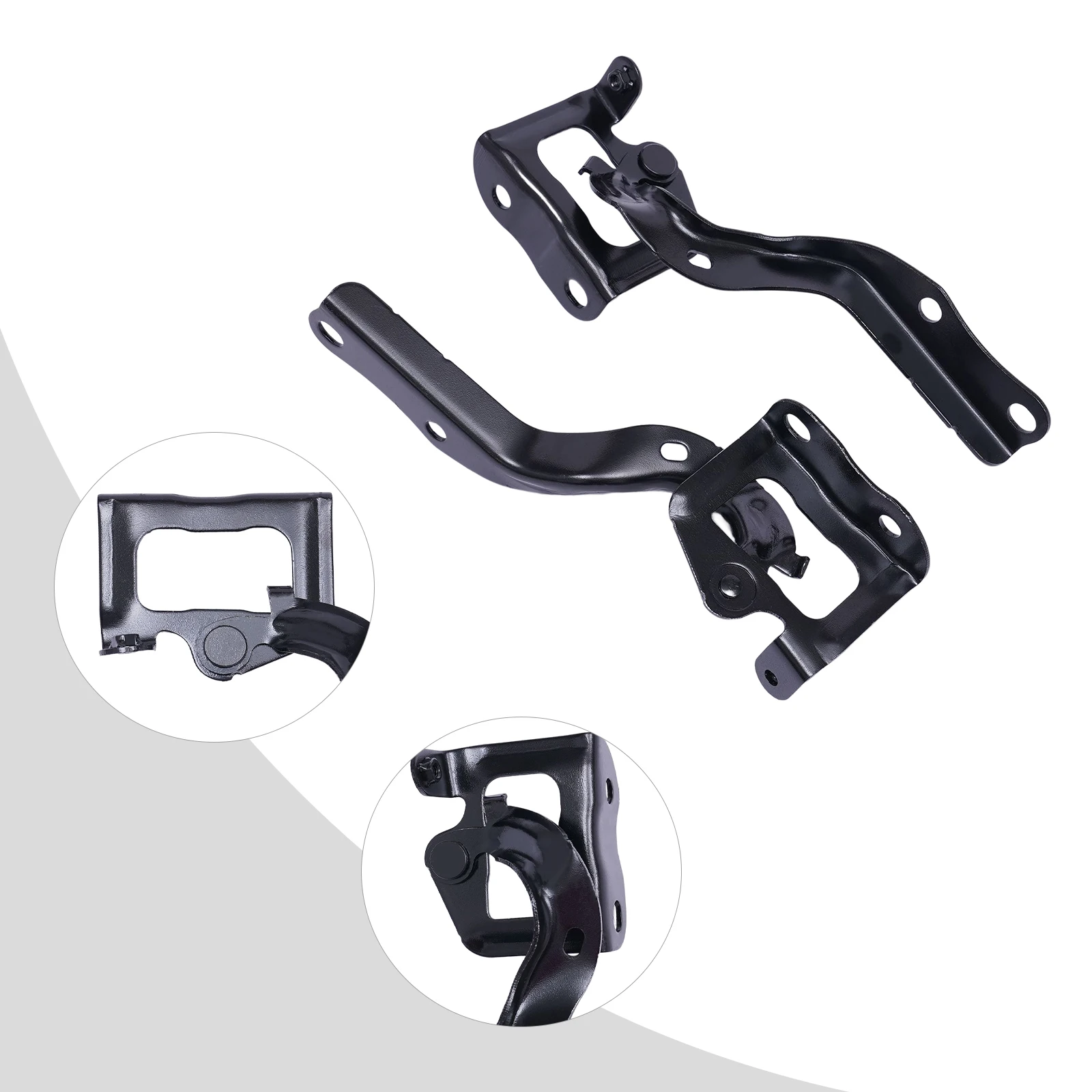 2pcs Front Hood Hinge Pair Set 5342047070, 5341047070 For Toyota Prius 2010-2015 TO1236167, TO1236168