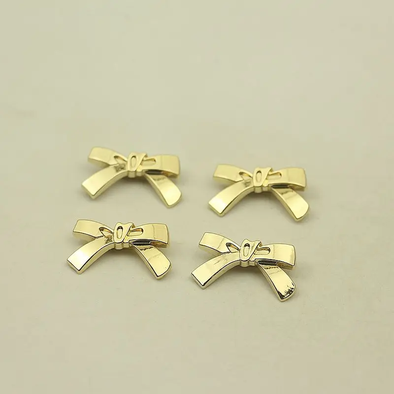 30pcs Metal Mini Bow Deco Bowknot Hardware for Shoes Bag Decorative Buckles DIY Luggage Clip Button Clothing Sewing Accessories