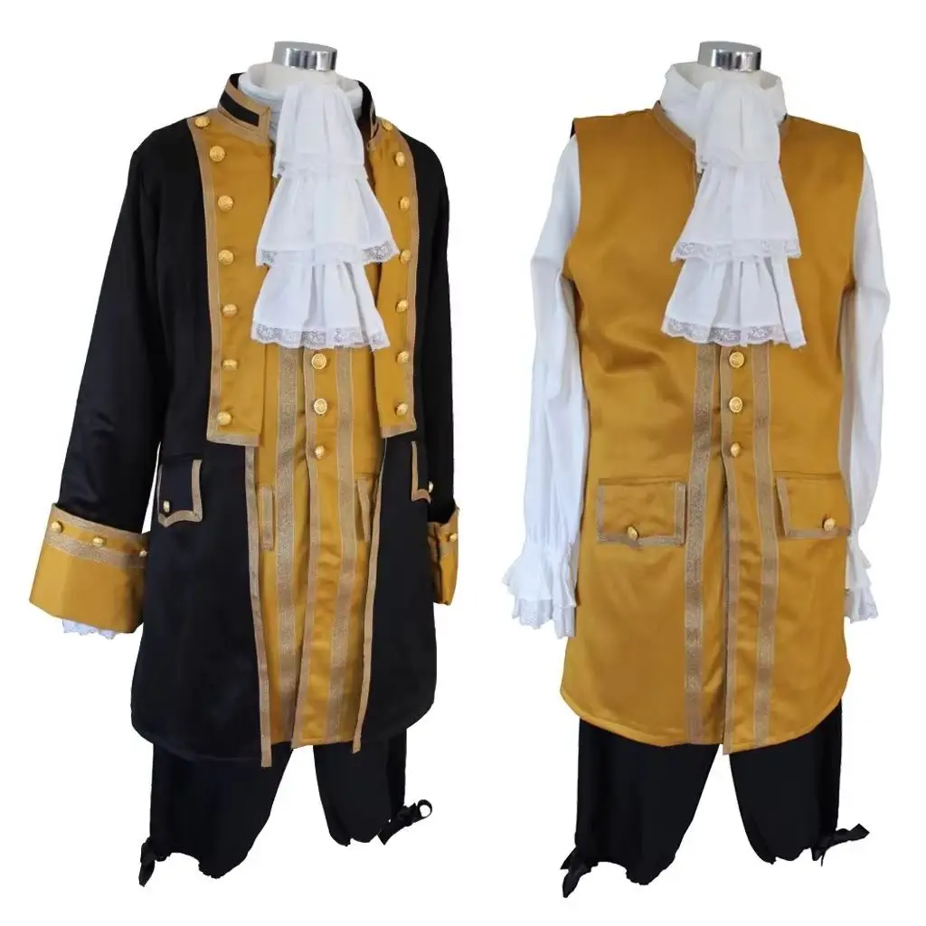 Men's Deluxe 18th Century Victorian Masked Ball Georgian Costume Outfits Historical Men's Ball Gown Custom Made