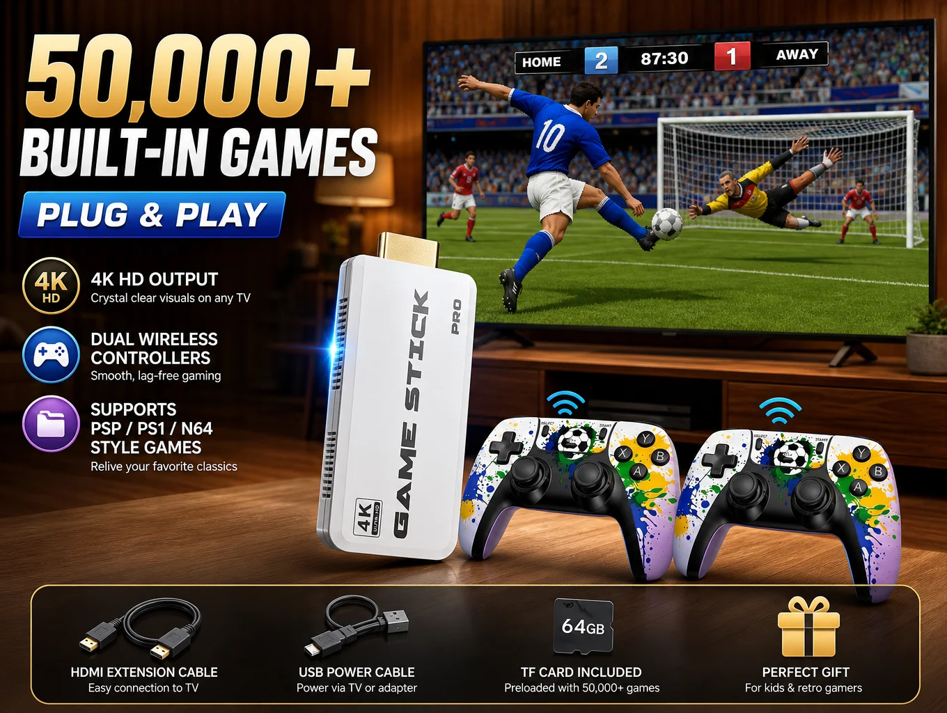 Console de Jogos Retro 4K Plug - Retro Gaming In 2026 avaliação e preço