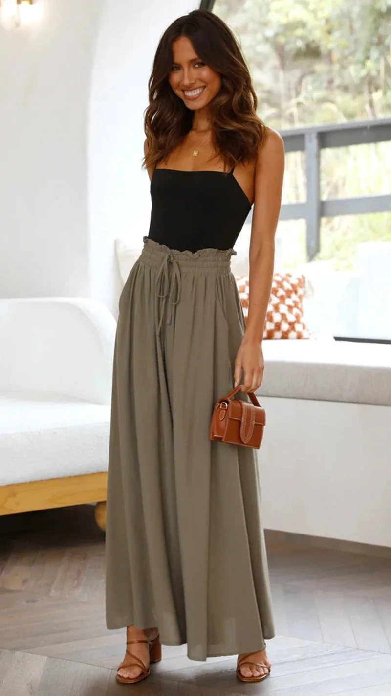 2025 Casual Wide-leg Best-selling Loose Casual Fashion Trousers for Women