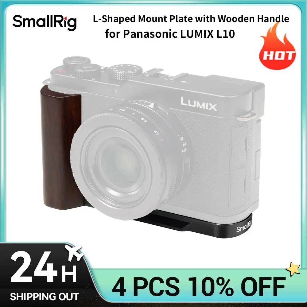 smallrig-l10-handgrip-wooden-l-shape-grip-for-panasonic-l10-camera-built-in-quick-release-plate-for-arca-quick-switch-on-tripod