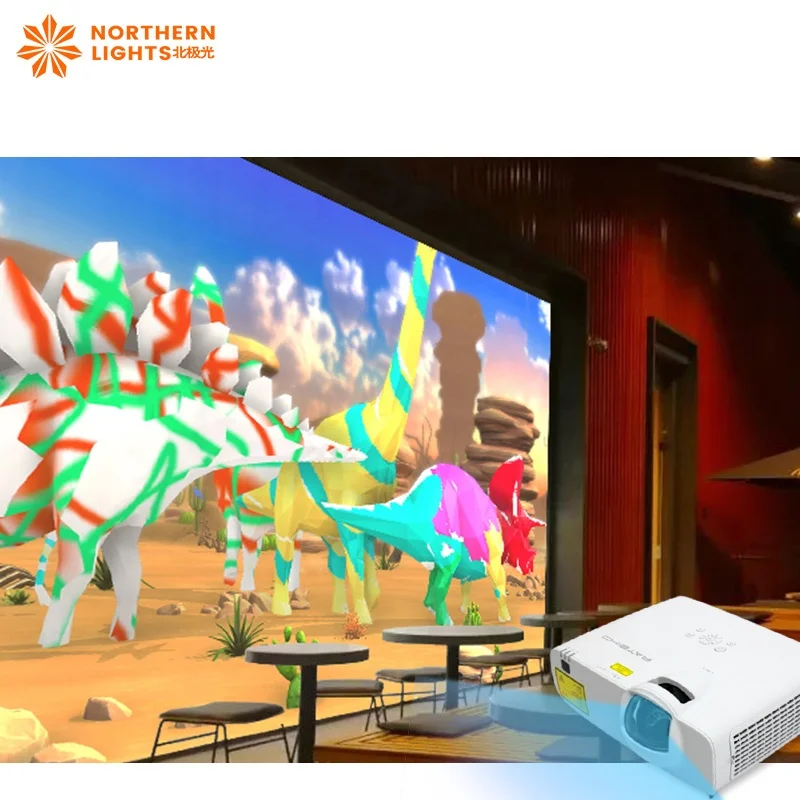 Indoor Interactive Projection Magic Drawing Digital Painting Graffiti Wall Augmented Reality Children's 3D 4D Game Laser
