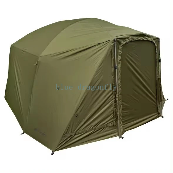 Foldable Aluminum Pole Double Layer 2 Man Carp Fishing Bivvy Tent Camping Tent