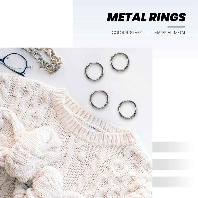 Metal Macrame Rings 2 Inch For Macrame Plant Hangers Macrame Kit 10 Pack Metal O Rings Buckle For Macrame Craft Ring