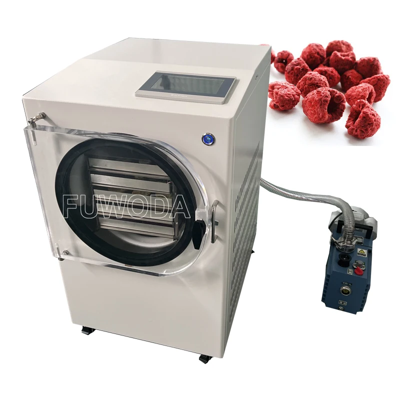 -55 degree Low Temperature Vacuum Freeze Dryer Machine Vegetables Fruit Vacuum Freeze Dryer Mini Lyophilizer Food Freeze Drying