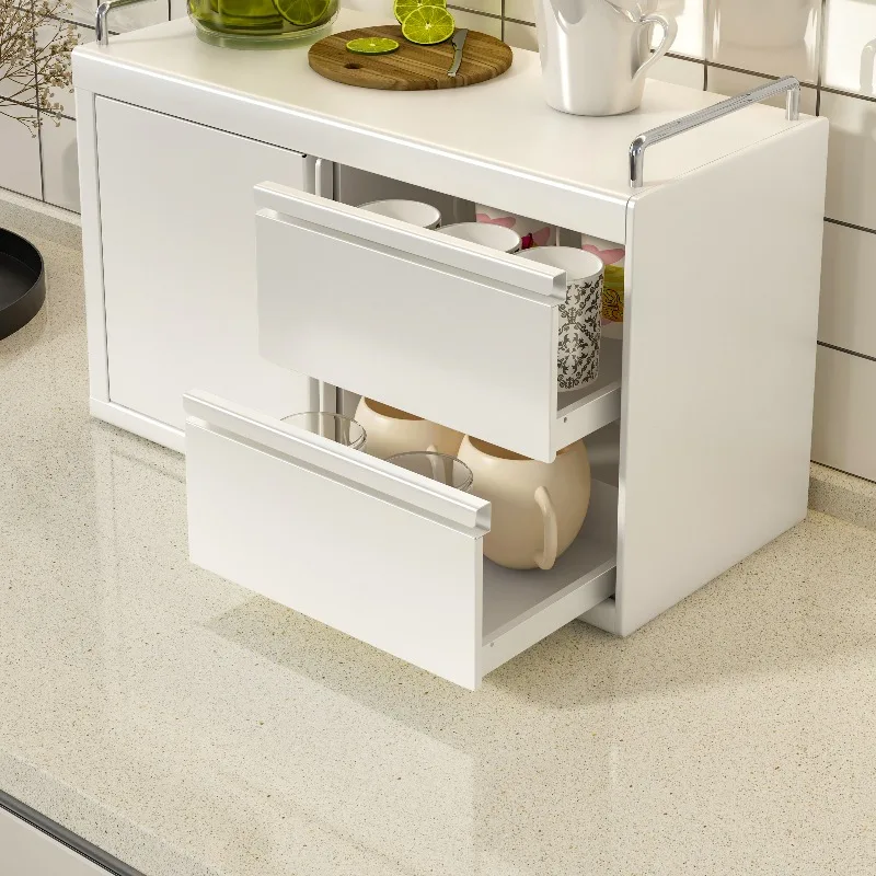 Water cup dust-proof storage box household dining side cabinet coffee cup tea cup glass multi-functional drawer storage rack
