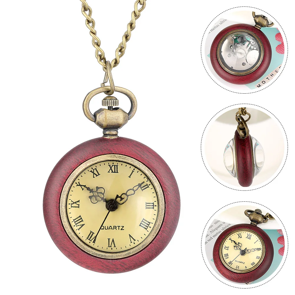 

Pocket Watch Quartz Roman Vintage Pocket Watch Numerals Retro Alloy Material Long Chain Elegant Precise Movement Watches