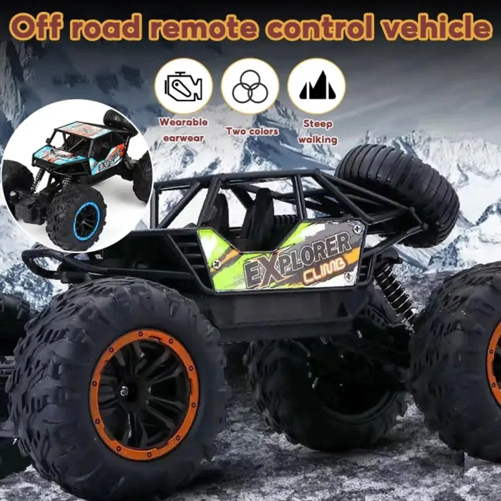 1:16 samochód 4WD RC z oświetleniem Led Radio samochody zdalnie sterowane Buggy Off-Road sterowane ciężarówki zabawki dla chłopców pojazd zdalnie