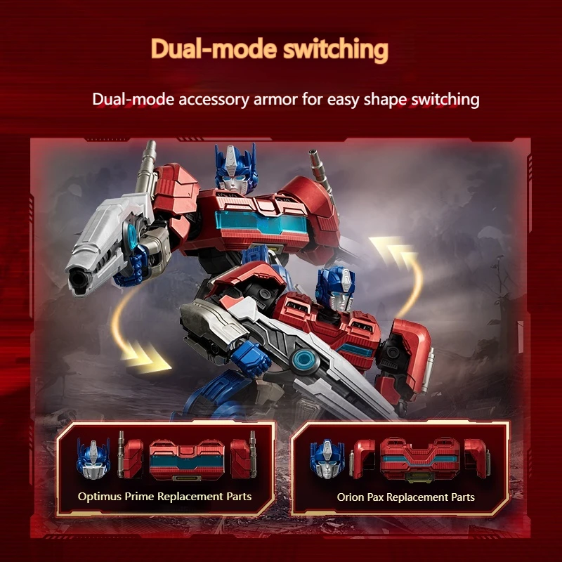 New Blokees Genuine Transformers One Legendary Edition Optimus Prime Action Figure Collect Assembly Model Desktop Ornament Gift