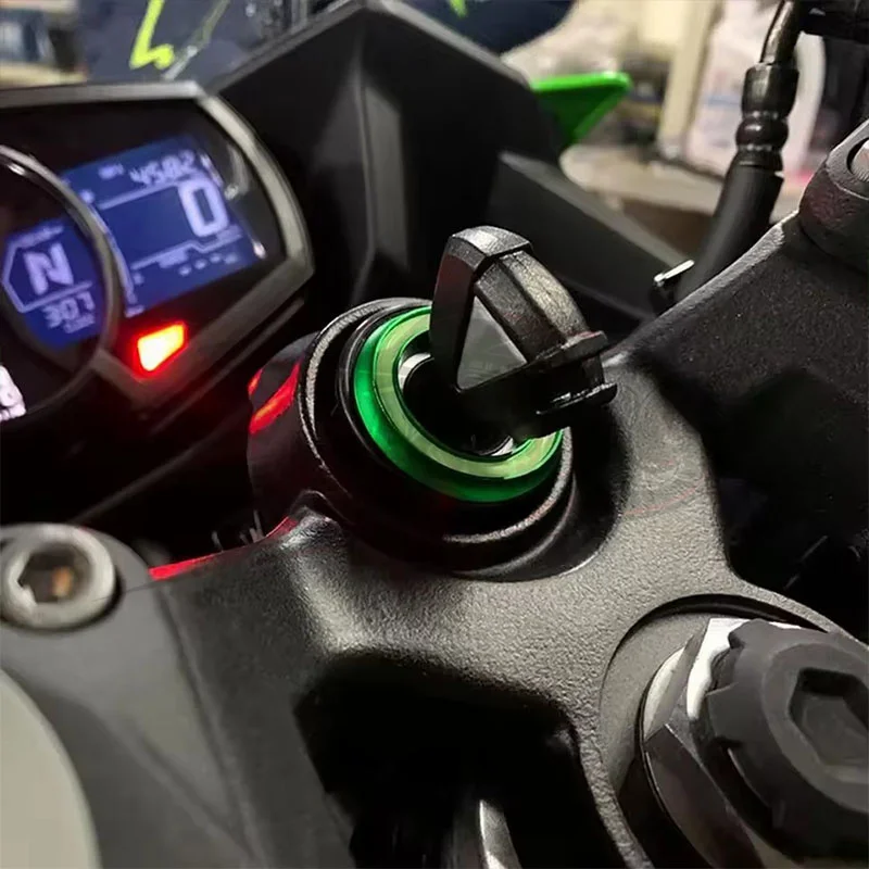 دراجة نارية حلقة رئيسية التبديل الإشعال الدائري CNC الألومنيوم مفتاح إشعال حلقات للغطاء ل DUKE 125 200 250 390