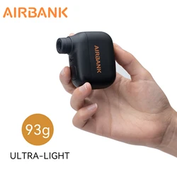 AIRBANK AS100 Mini Portable Bicycle Pump Rechargeable Air Inflator 100PSI Type-C Bike Accessories for Bike Schrader Presta Tires