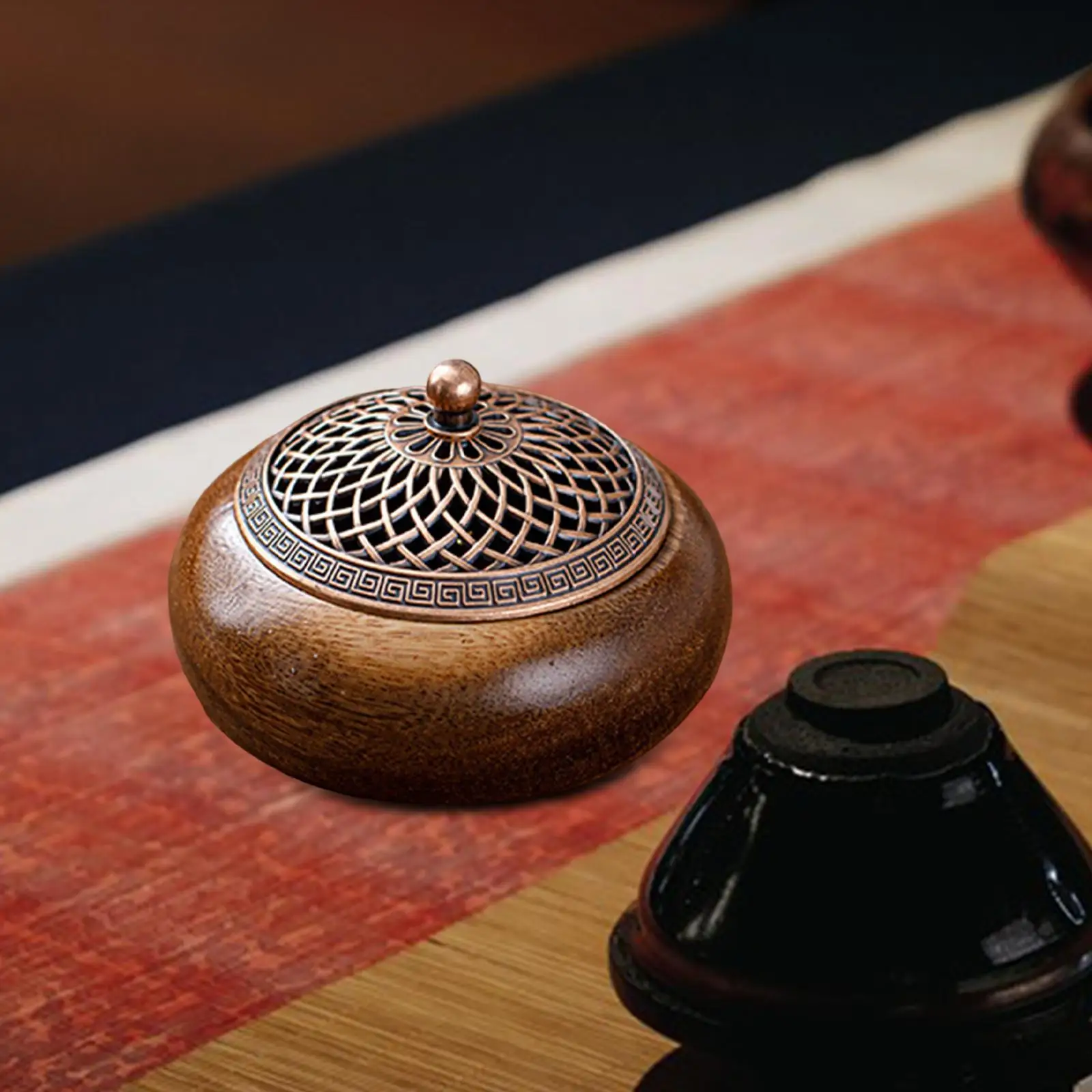 

Incense Holder Mediation Ornament Compact Birthday Gift Tabletop Accessories Home Fragrance for Yoga SPA Office Cabinet Decor