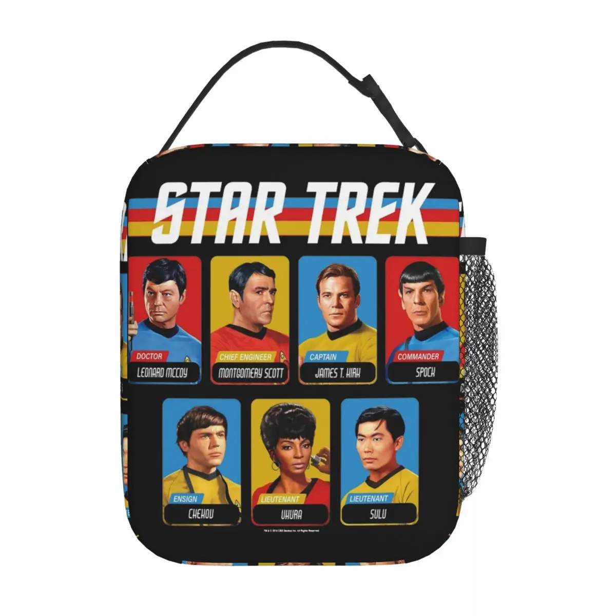 Stars Treks Original Series Retro Full Color Insulated Lunch Bags Funny Movie Food Container Reusable Thermal Cooler Lunch Boxes