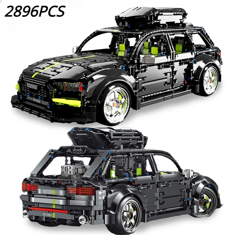 New Technical 1:10 RS6 Avant Station Wagon Sports Car Building Blocks Touring Travel Vehicle Bricks Toys For Adult Kids Boy Gift