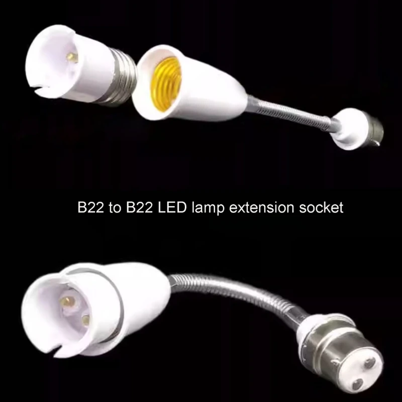 B22 para e27 suporte base luz estendida lâmpada soquete adaptador titular ajustável soquete extensor soquete da lâmpada