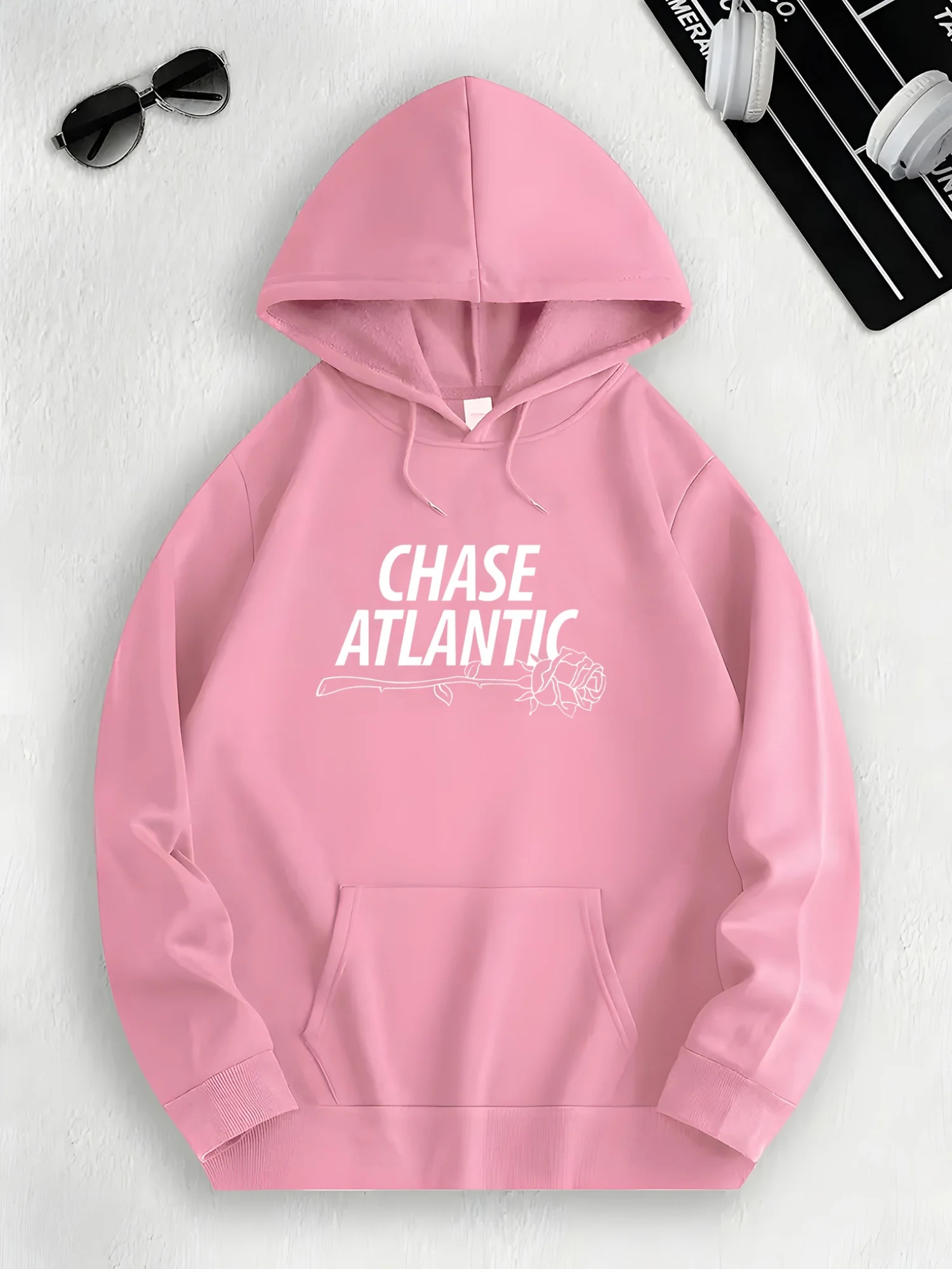 Popular Fashion Trend Print Men Hooded Sweatshirt Autumn Winter Daily Outdoor Sports Loose All Build Leisure Warm Street Style