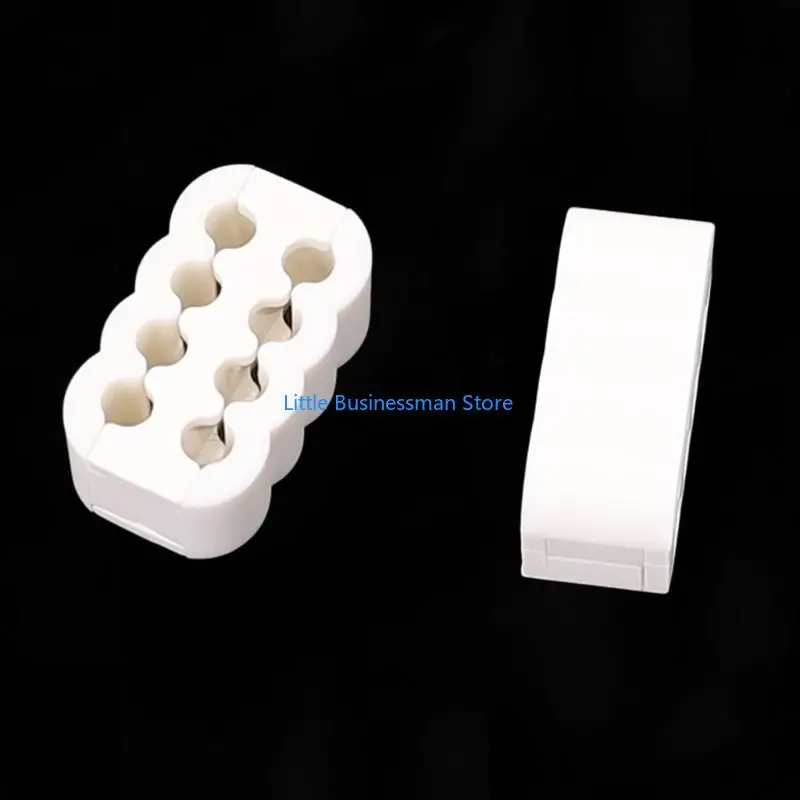 Set mit 8-poligen PC-Kabelführungsklammern, zusammensteckbaren Kabelführungshaltern aus ABS, 10er-Pack für saubereres – Detail 10